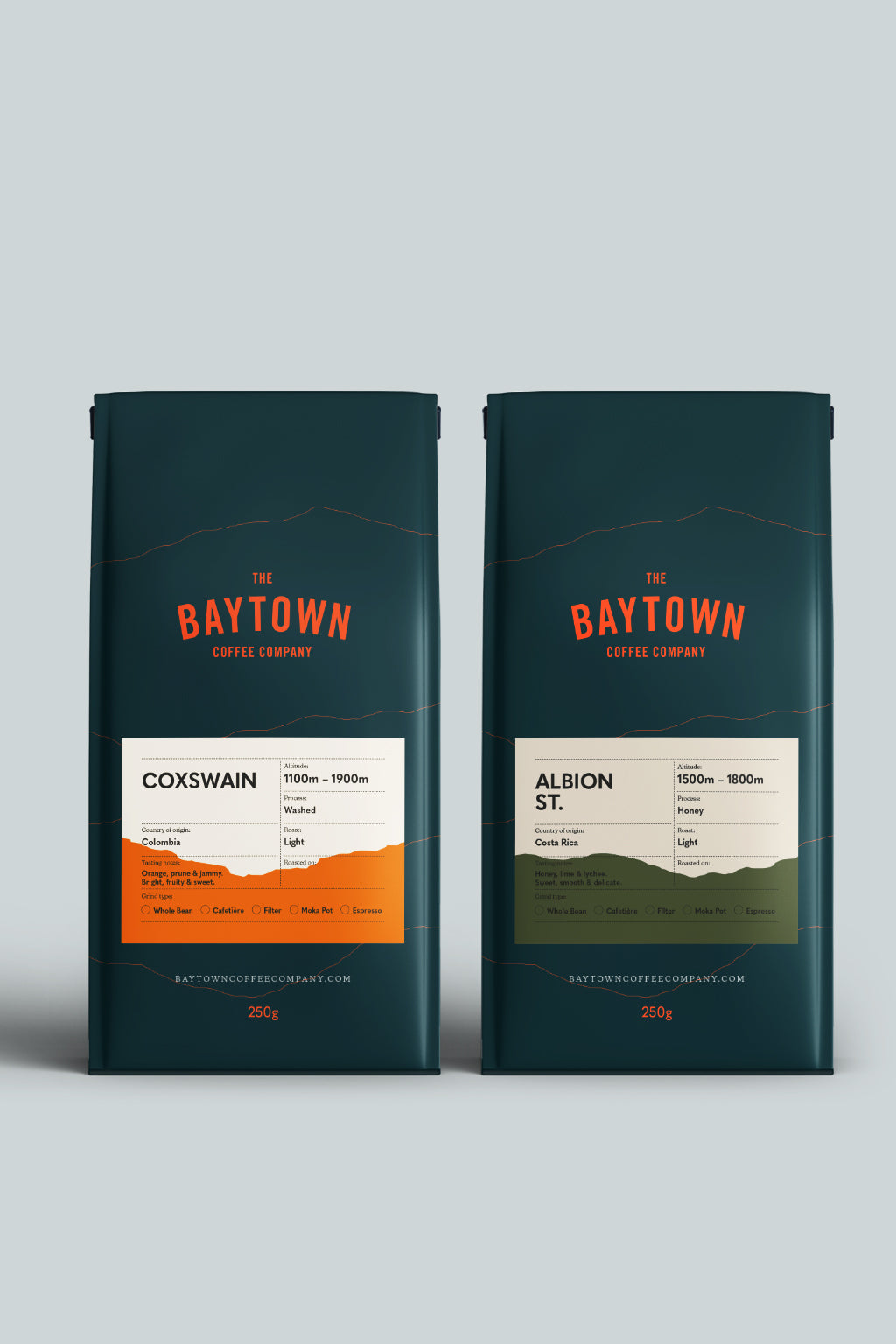 Coffee in filter packs top