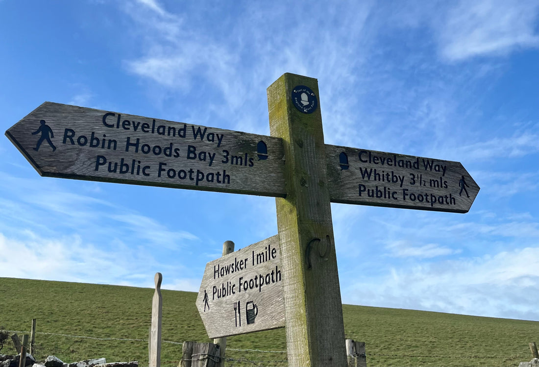 Cleveland Way signs nr. Whitby