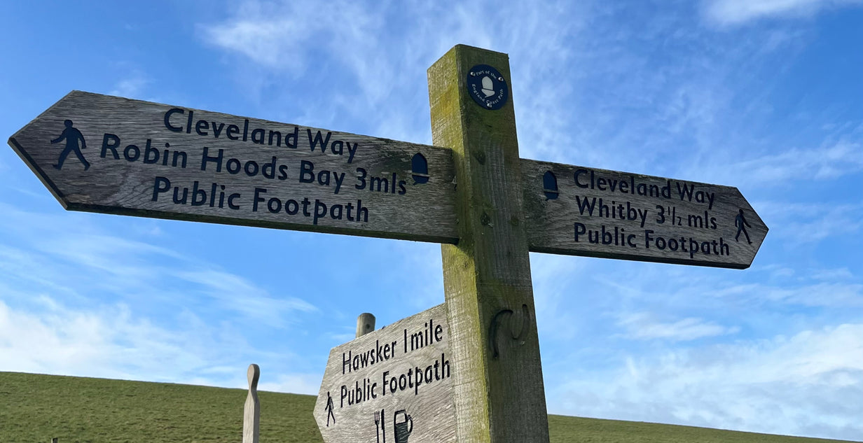 Cleveland Way signs nr. Whitby